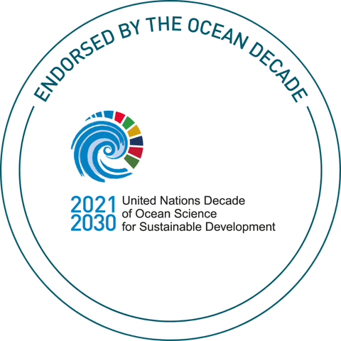 Endorsed by the Ocean Decade — Década das Nações Unidas da Ciência Oceânica para o Desenvolvimento Sustentável (2021–2030)