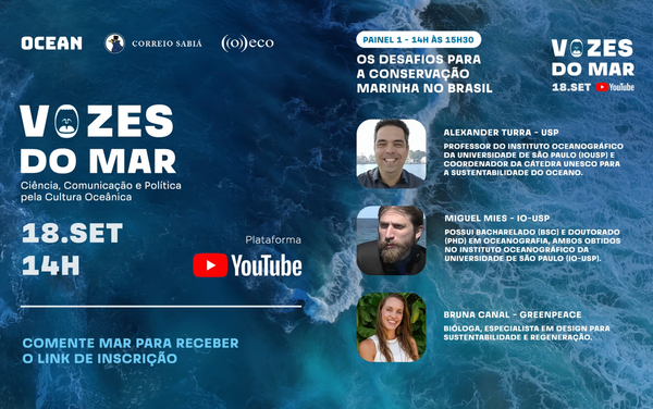 Vozes do Mar: gravação do webinário está disponível no YouTube; assista